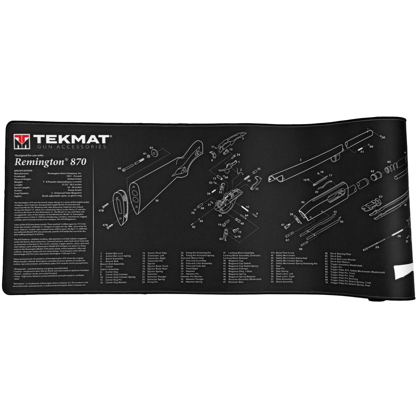 Tekmat Ultra Rifle Mat Rem 870