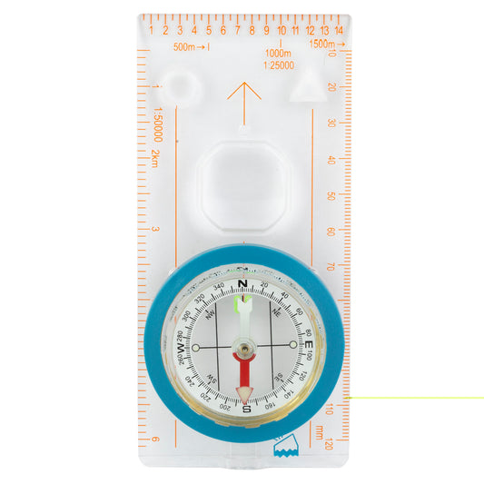 Ust Deluxe Map Compass Blue