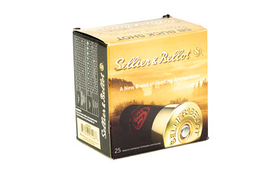 Sellier & Bellot, Shotshell, 12 Gauge, 2.75", 00 Buck, 12 Pellets  (25 Round Box)