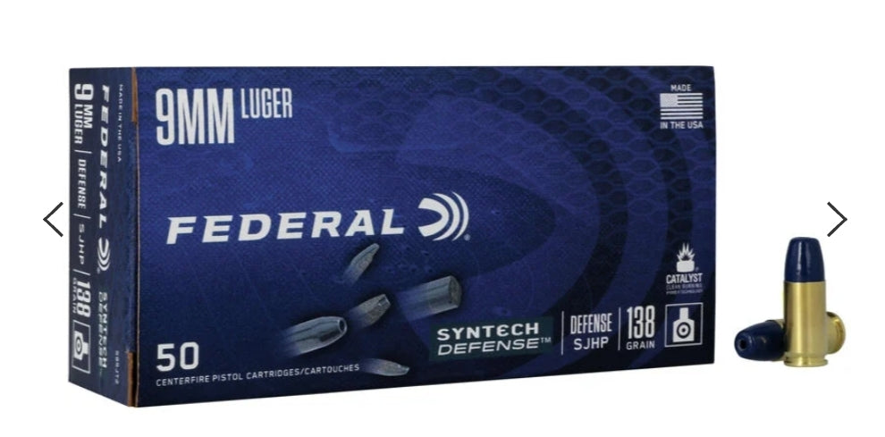 Federal .45 Auto Syntech Defense | SJHP | 50 Round Box