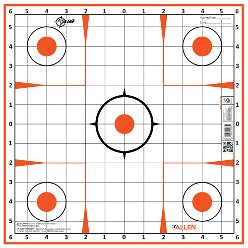 Allen Ez Aim Sight Grid Trgt - 12-pk 12"x12"