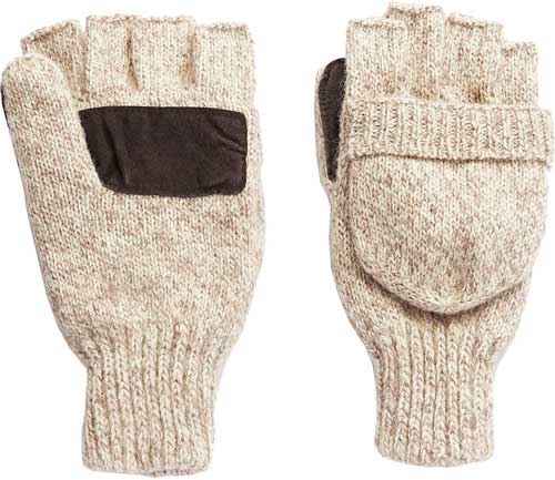 Hot Shot Basics Ragg Wool Pop- - Top Mitten Insulated Oatmeal