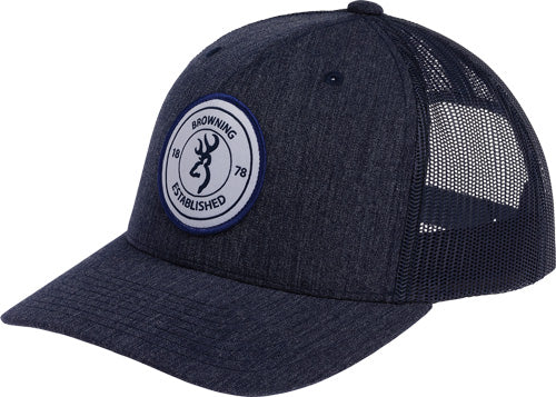 Browning Cap Scout Logo Navy - Blue W/circle Patch Logo Adj