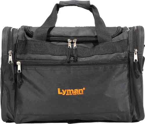 Lyman Handgun Range Bag - Black Nylon W/carry Strap