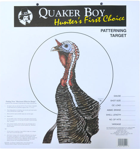 Quaker Boy Paper Target Turkey - 20" X 20" 100-pack