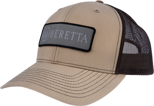 Beretta Cap Sdy Trucker Rect - Patch Mesh Back Khaki/black!