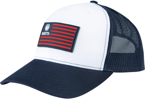 Beretta Cap Stryker Trucker - Rect Patch Mesh Blue/navy/wht!