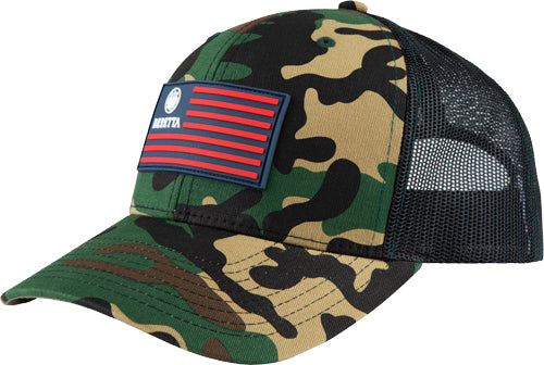 Beretta Cap Stryker Trucker - Rect Patch Mesh Camo/black<