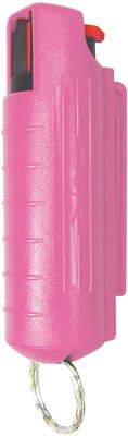 Psp Pepper Spray W/ Pink Hard - Case W/ Key Ring 1/2 Oz.