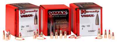 Hornady Bullets 20 Cal .204 - 40gr V-max 100ct 40bx/cs