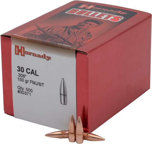 Hornady Bullets 30 Cal .308 - 150gr Fmj-bt 100ct 15bx/cs