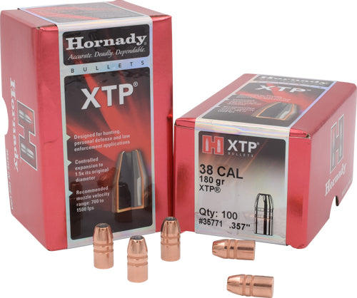 Hornady Bullets 38 Cal .357 - 180gr Xtp 100ct 15bx/cs