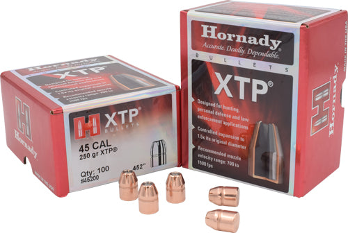 Hornady Bullets 45 Cal .452 - 250gr Xtp 100ct 15bx/cs