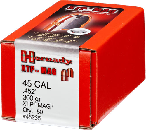 Hornady Bullets 45 Cal .452 - 300gr Jhp Mag 50ct 15bx/cs