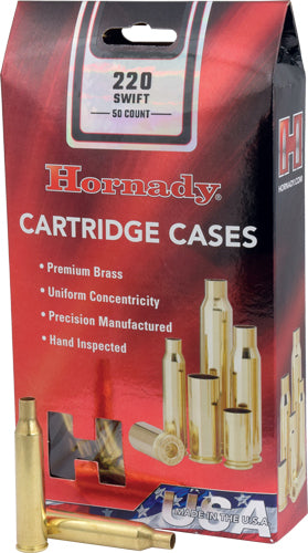 Hornady Unprimed Cases - .220 Swift 50pk 5bx/cs