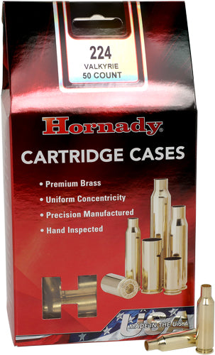 Hornady Unprimed Cases - 224 Valkyrie 50pk 5bx/cs