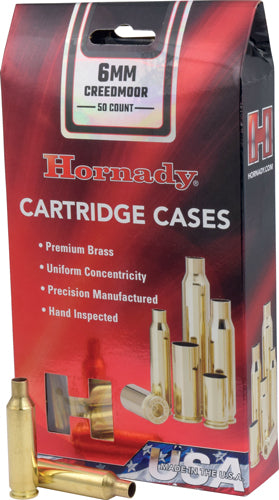 Hornady Unprimed Cases - 6mm Creedmoor 50pk 5bx/cs