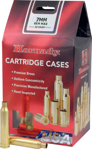 Hornady Unprimed Cases - 7mm Rem Mag 50pk 5bx/cs