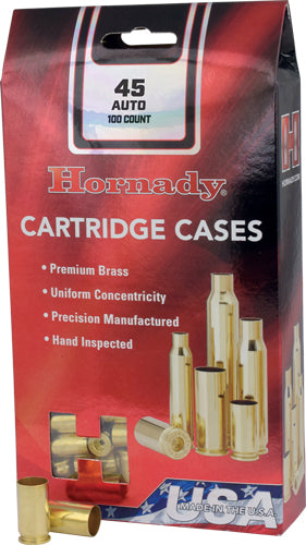 Hornady Unprimed Cases - .45acp 100pk 5bx/cs