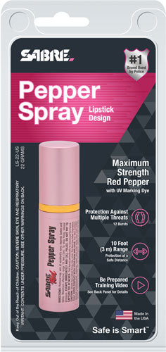 Sabre Red Pepper Spray Lip - Stick Unit Pink 22gr