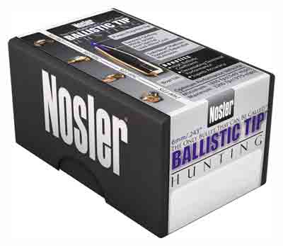 Nosler Bullets 6mm .243 - 55gr Ballistic Tip 100ct