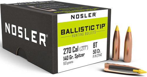 Nosler Bullets 270 Cal .277 - 140gr Ballistic Tip 50ct