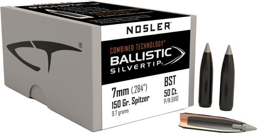 Nosler Bullets 7mm .284 - 150gr Ballistic Silver Tip 50c