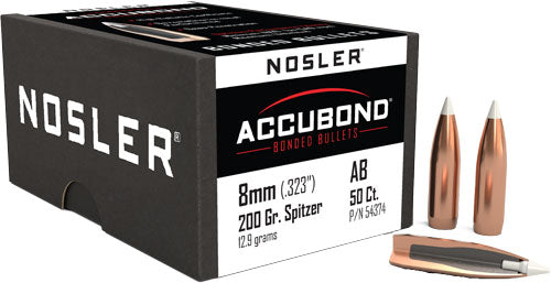 Nosler Bullets 8mm .323 - 200gr Accubond 50ct