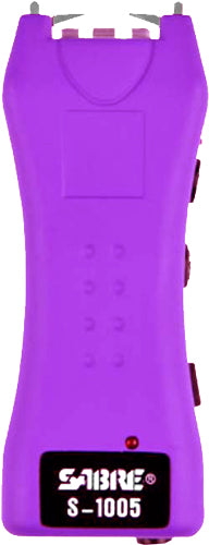 Sabre Stun Gun Flashlight Mini - W/holster 1.600uc Purple