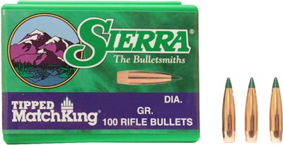 Sierra Bullets .30 Cal .308 - 168gr Hp-bt Match Tmk 100ct