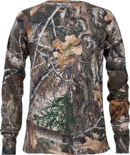 Habit Bear Cave Youth Tee - Long Sleeve Realtree Edge Med