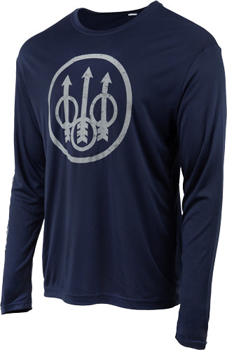 Beretta T-shirt Ls Vintage - Trident Large Navy Blue<