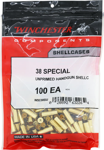 Winchester Unprimed Cases - 38 Special 100pk 20bx/cs