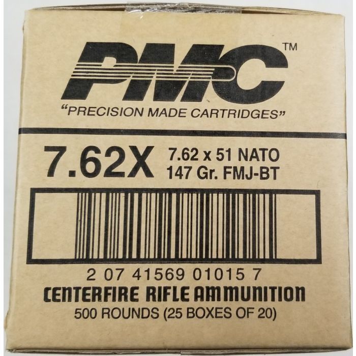 PMC X-TAC 7.62NATO Rifle Ammo - 147 Grain | FMJ-BT