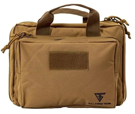 Full Forge Gear Cat-2 Double Pistol Case - Tan | 12"x10"