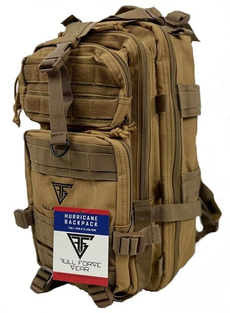 Full Forge Gear Hurricane Tactical Backpack - Tan | 18"x11"x11"