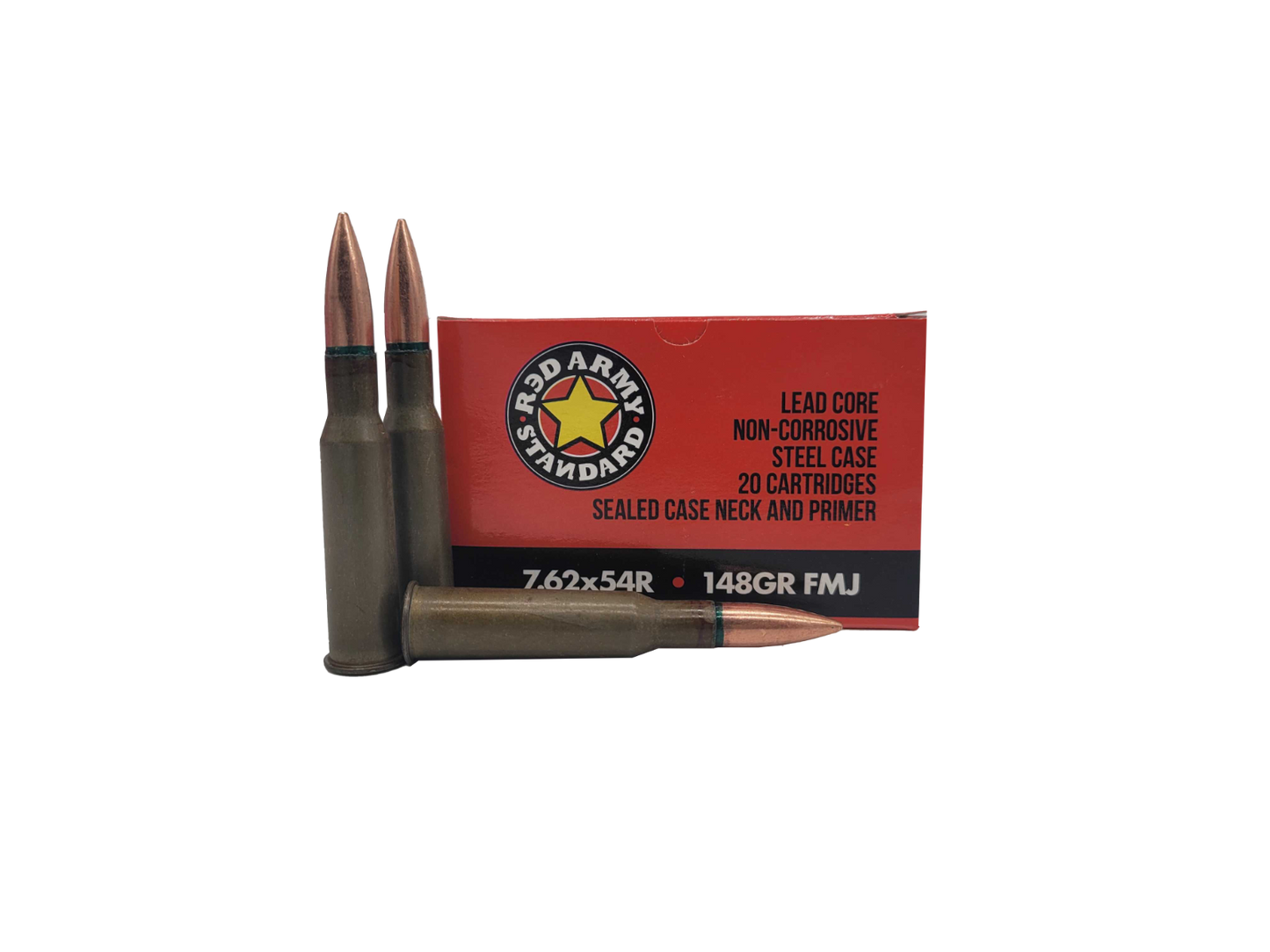 Red Army Standard - 7.62x54R - 148 Gr FMJ - Non Corrosive Steel Case