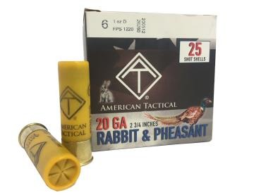 ATI 20ga Game Load 2.75 inch Shotgun Shells - #6 | 1 oz. | 1220 fps | 1 Case (10 boxes/250 Rounds)