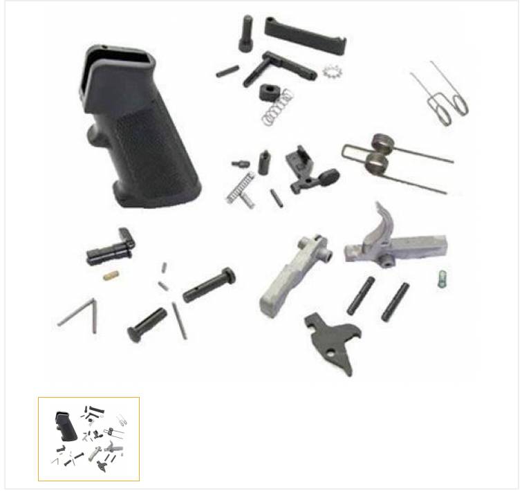 Anderson AR15 Lower Parts Kit - Black | Premium