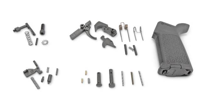 Anderson AR15 Lower Parts Kit - Black | Premium | Magpul MOE Grip