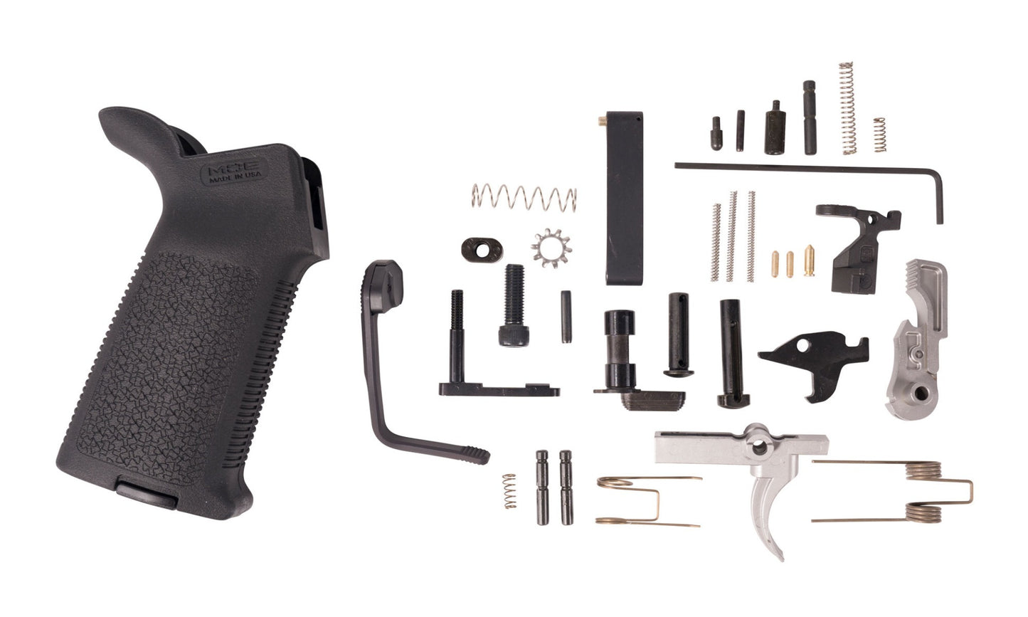 Anderson AR15 Lower Parts Kit - Black | Premium | Magpul MOE Grip | B.A.D Lever