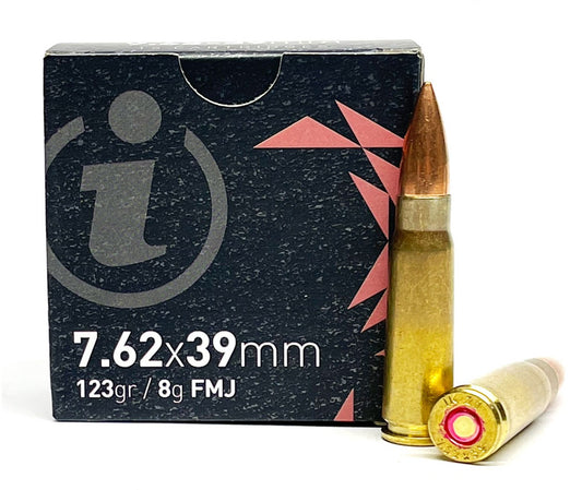 Igman 7.62x39 Rifle Ammo - 123 Grain | FMJ | 840rd Case