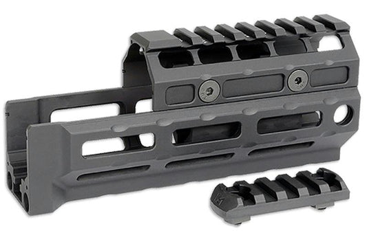 Midwest Industries Gen2 Universal AK Handguard - Black | Standard Length | Railed Topcover | M-LOK