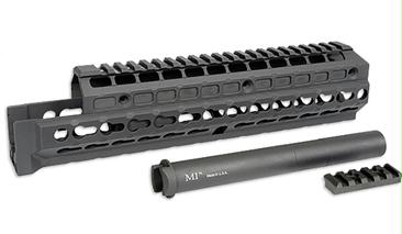 Midwest Industries Gen2 Universal AK Handguard - Black | Extended Length | Railed Topcover | KeyMod