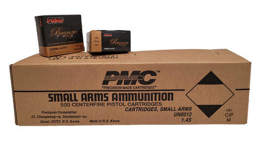 PMC Bronze 10mm Handgun Ammo - 170 Grain | JHP | 500rd Case