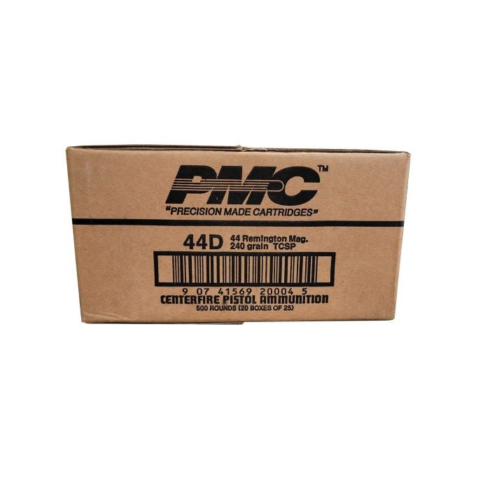 PMC Bronze .44 Magnum Handgun Ammo - 240 Grain | TCSP | 500rd Case