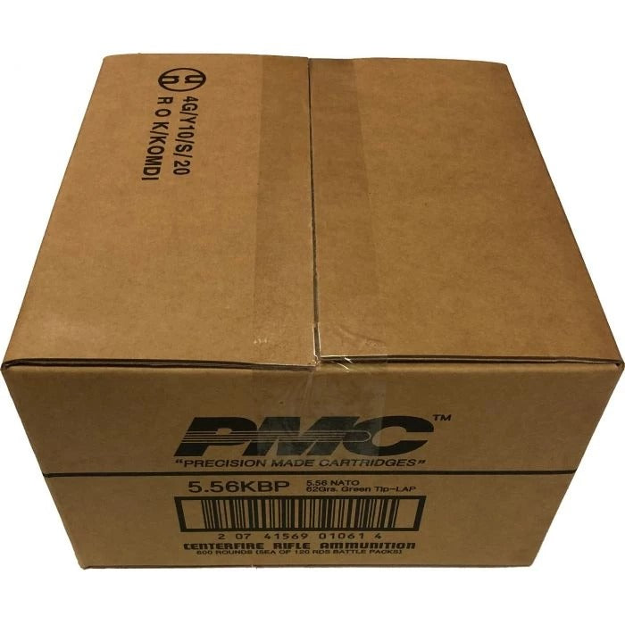 PMC X-TAC Battle Pack 5.56NATO Rifle Ammo - 62 Grain | LAP |  (600 Roundd Case)