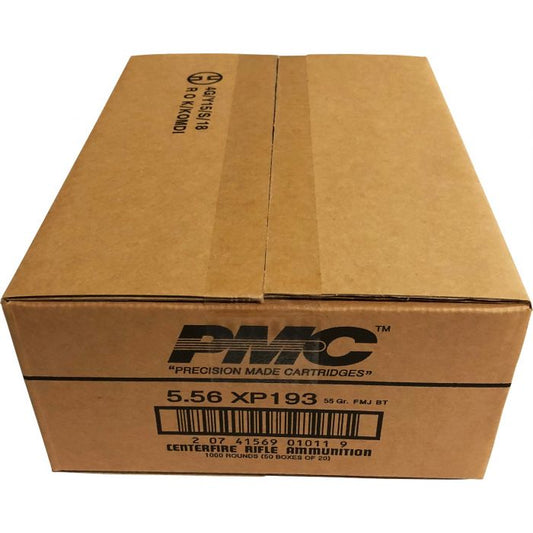 PMC X-TAC 5.56NATO Rifle Ammo - 55 Grain | FMJ-BT |  (1000 Round Case)