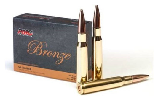 PMC Bronze .50 BMG Rifle Ammo - 660 Grain | FMJ-BT