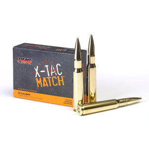 PMC X-TAC Match .50 BMG Rifle Ammo - 740 Grain | Solid Brass | 10rd Box